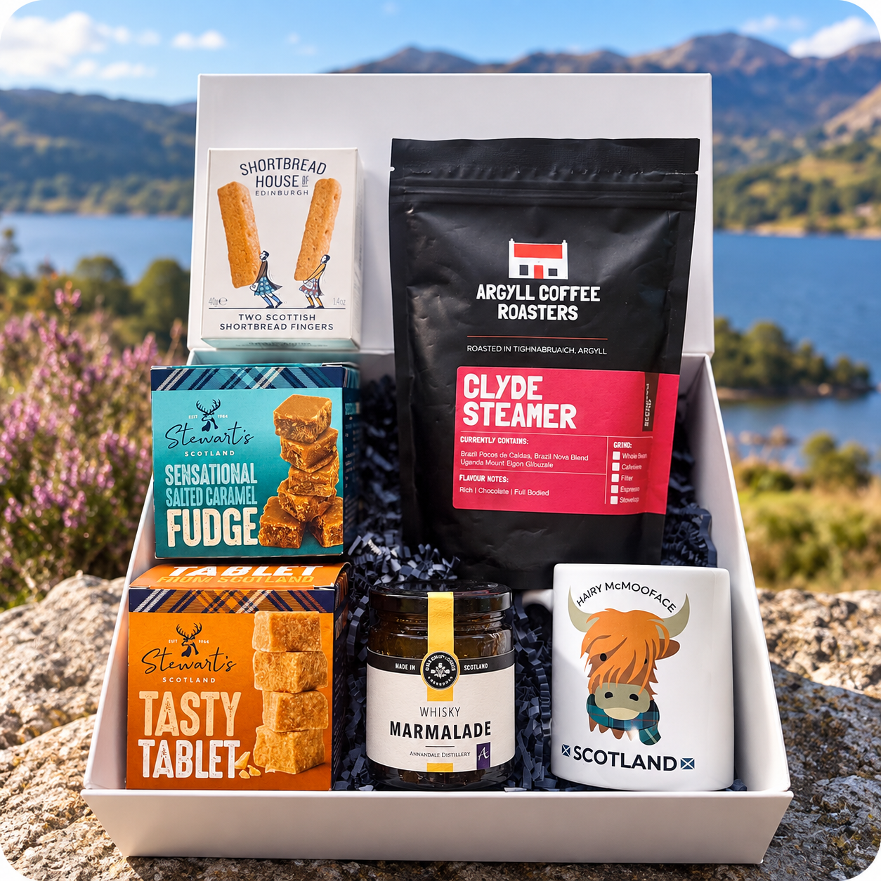 Scottish Coffee & Treats Gift Box